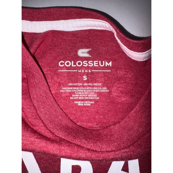 Colosseum Mens Alabama Crimson Tide Football T Shirt Size S Crimson - Picture 4 of 7